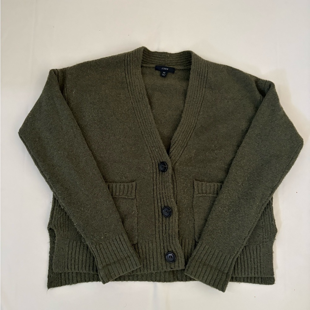 J Crew Olive Green Women's Sweater